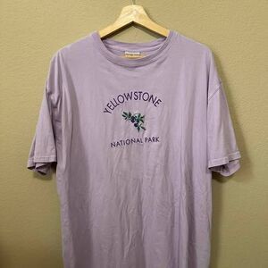 TECHSTYLES Purple Yellowstone National Park T-Shirt - XL